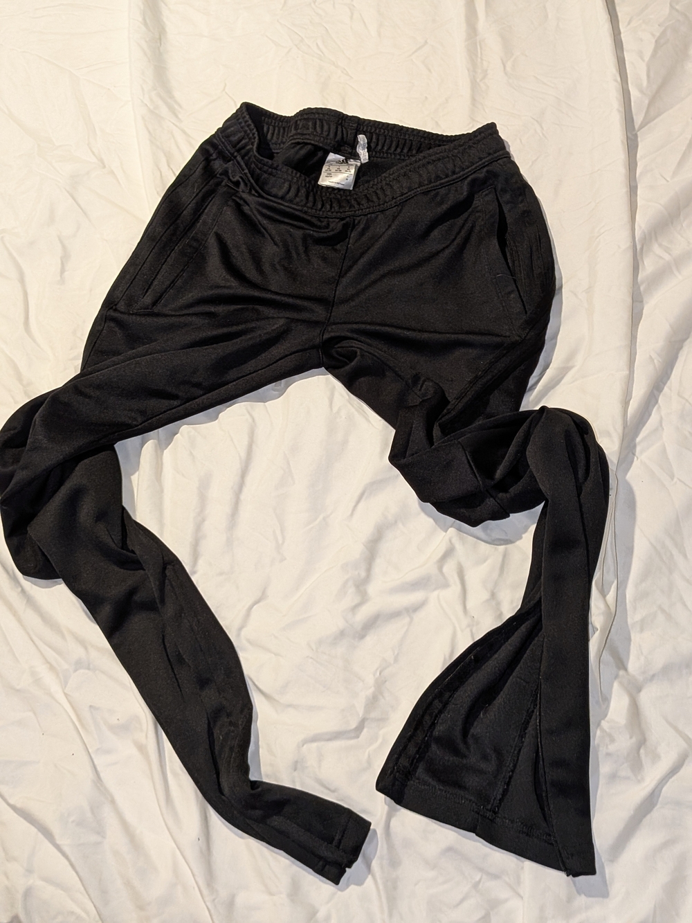 adidas Black Training Pants with Elastic Waistband